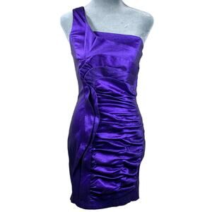 Jessica McClintock Y2K Whimsigoth Dress Sz 2 Purple Fairy NYE Cocktail Vintage